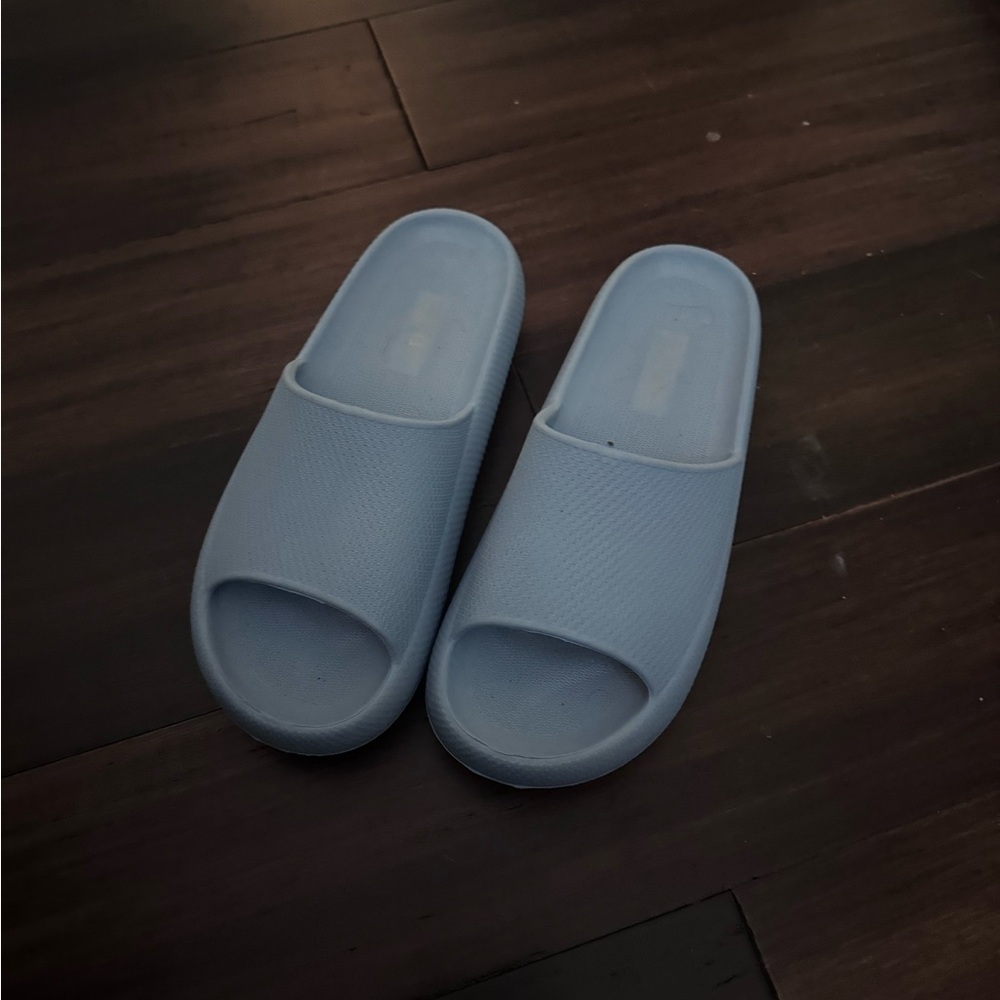 Blue Slide Sandals